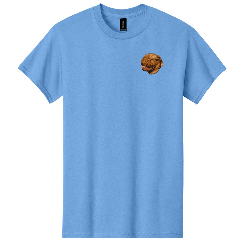 Dogue de Bordeaux Embroidered Men's T-Shirt