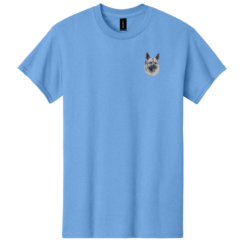 Norwegian Elkhound Embroidered Men's T-Shirt