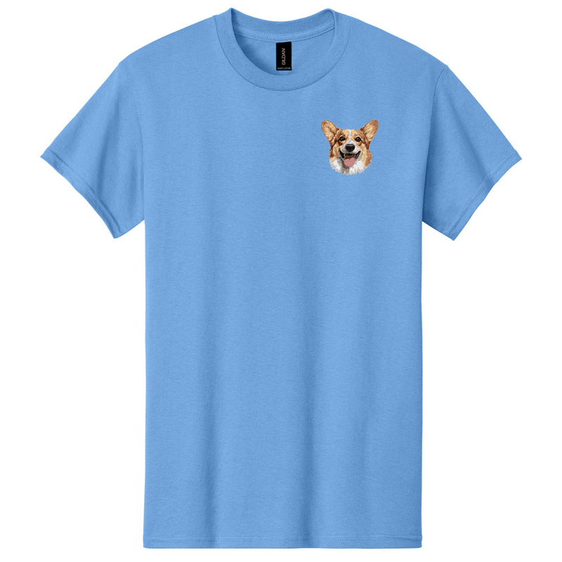 Pembroke Welsh Corgi Embroidered Men's T-Shirt