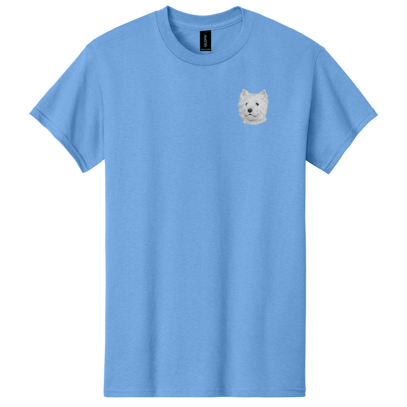 West Highland White Terrier Embroidered Men's T-Shirt
