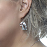 NEWEI Acrylic Christmas Cavalier King Charles Spaniel Dog Earrings - Cute Dangle Drop Jewelry - View #6
