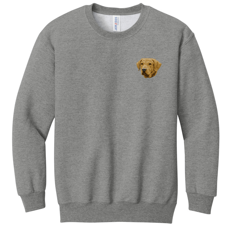 Chesapeake Bay Retriever Embroidered Youth Crewneck Sweatshirt