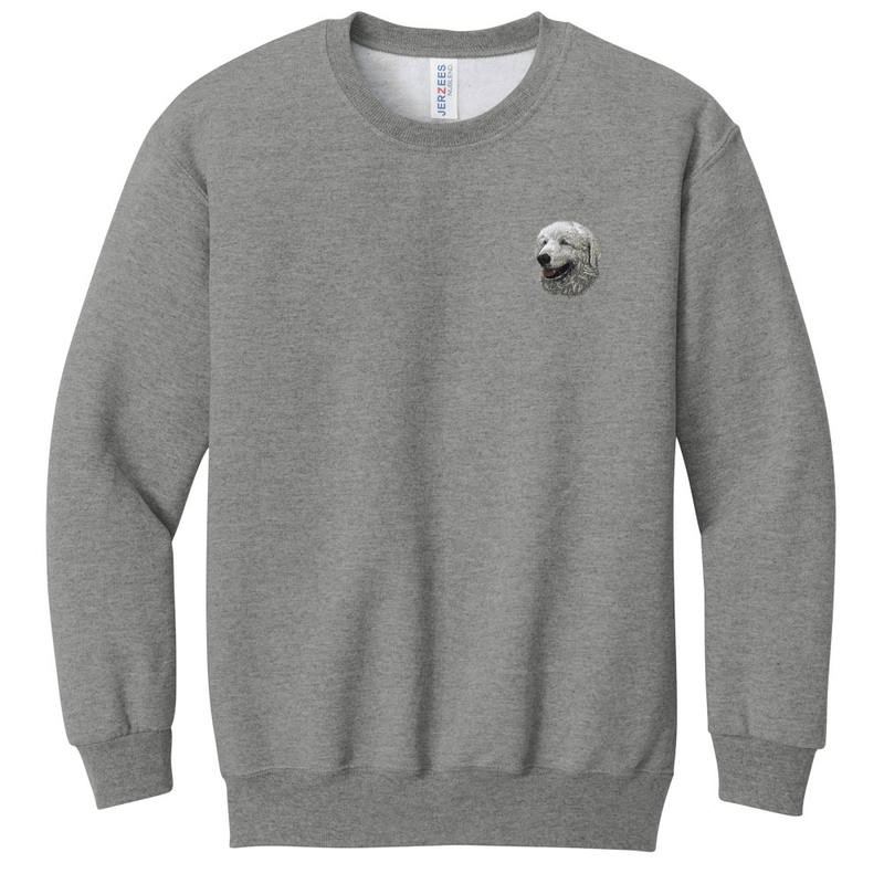 Kuvasz Embroidered Youth Crewneck Sweatshirt