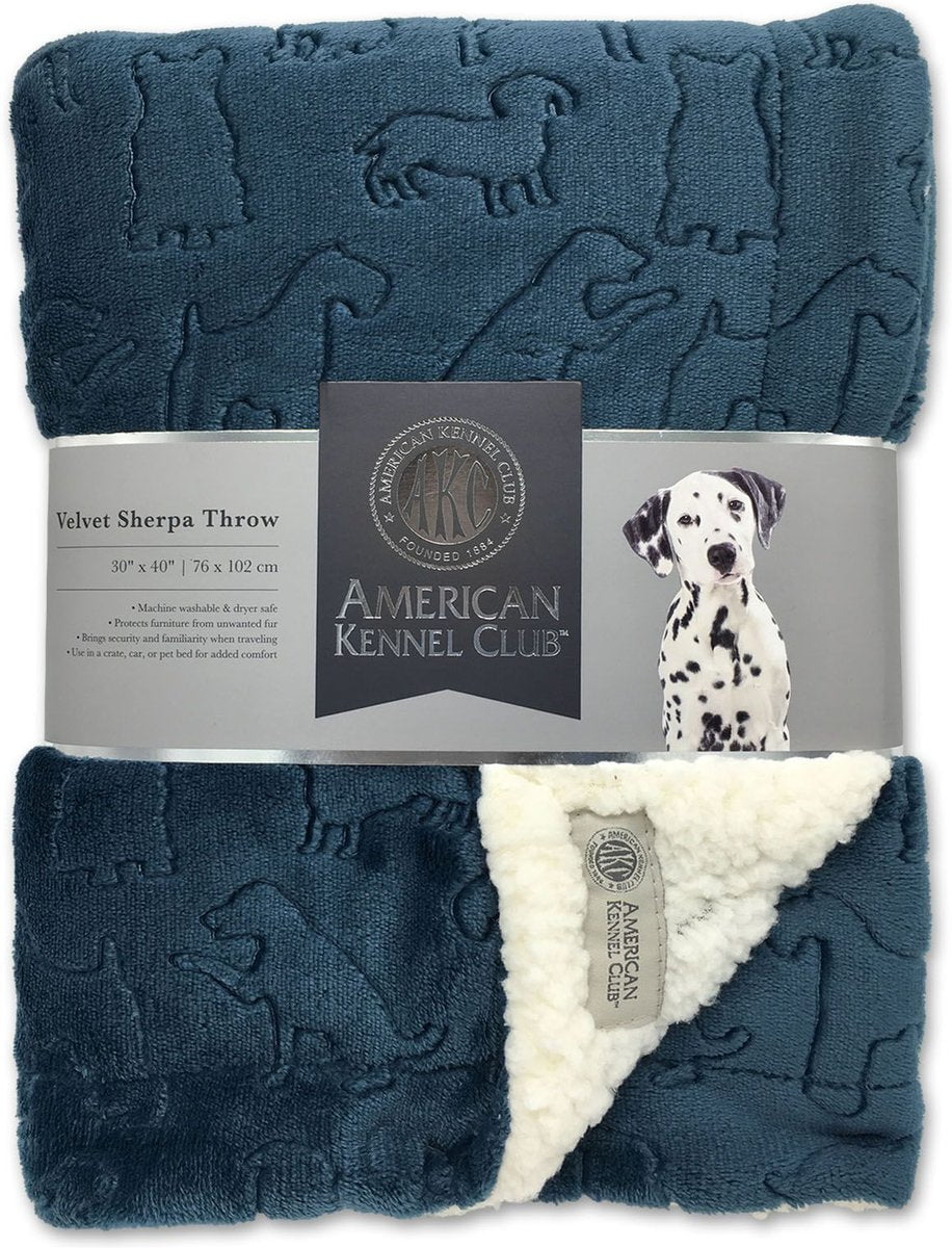 American Kennel Club AKC Embossed Dog Blanket