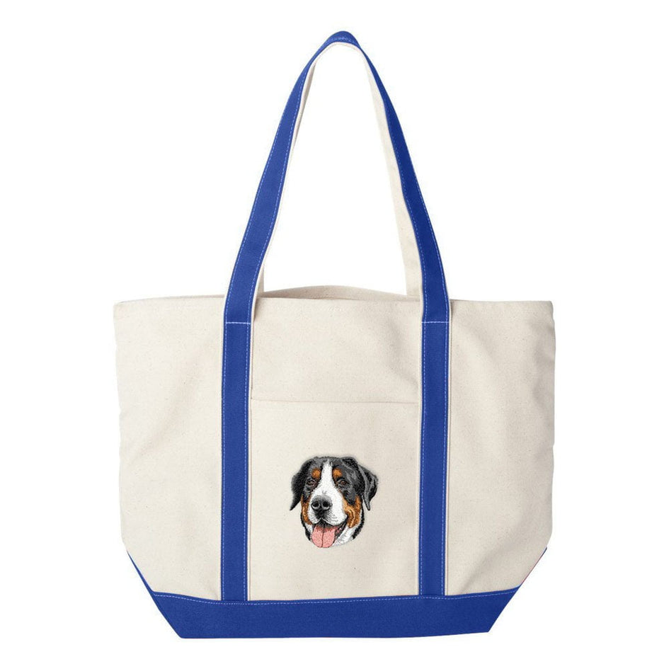 Greater Swiss Mountain Dog Embroidered Tote Bag