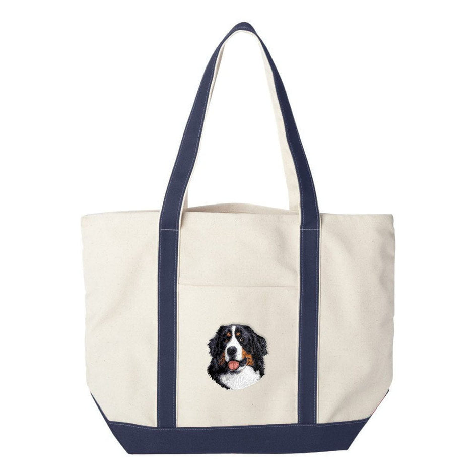 Bernese Mountain Dog Embroidered Tote Bag
