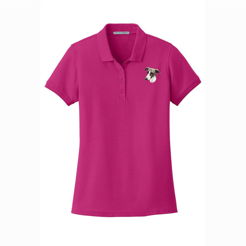 Greyhound Embroidered Women's Short Sleeve Polos