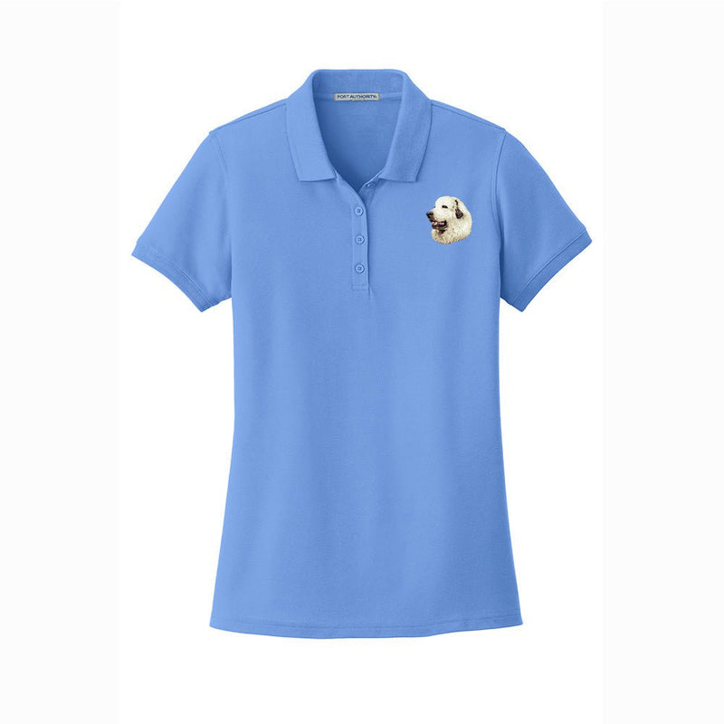 Great Pyrenees Embroidered Women's Short Sleeve Polos