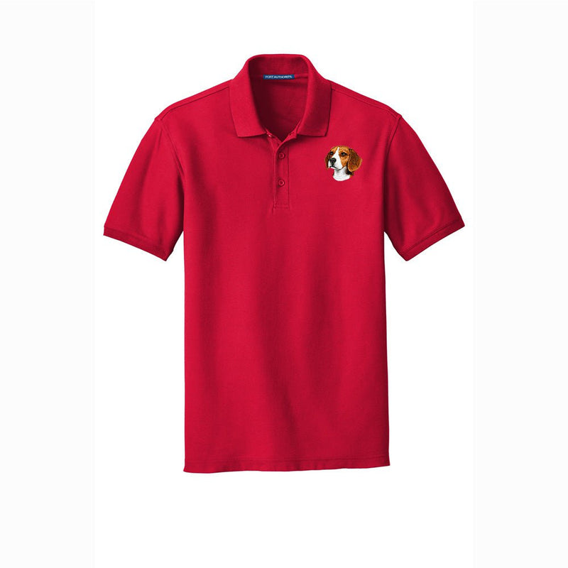 Beagle Embroidered Men's Short Sleeve Polo