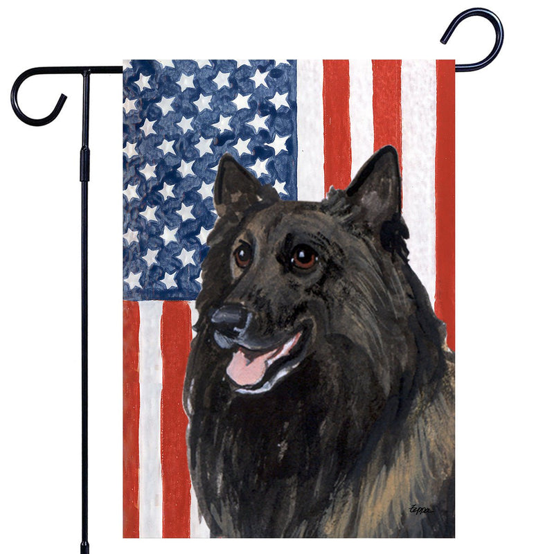 Belgian Tervuren Americana Garden Flag