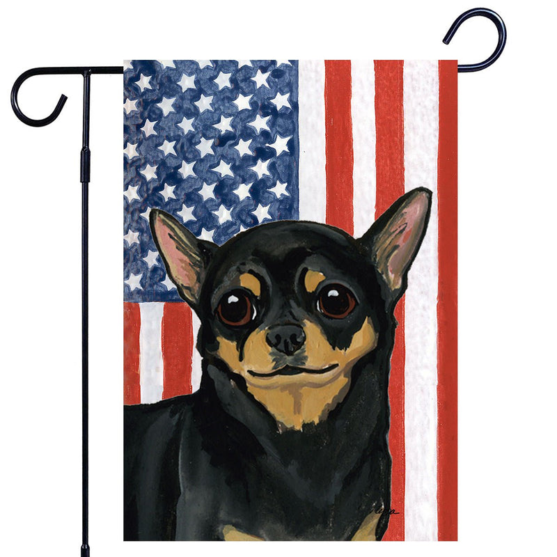 Chihuahua Americana Garden Flag