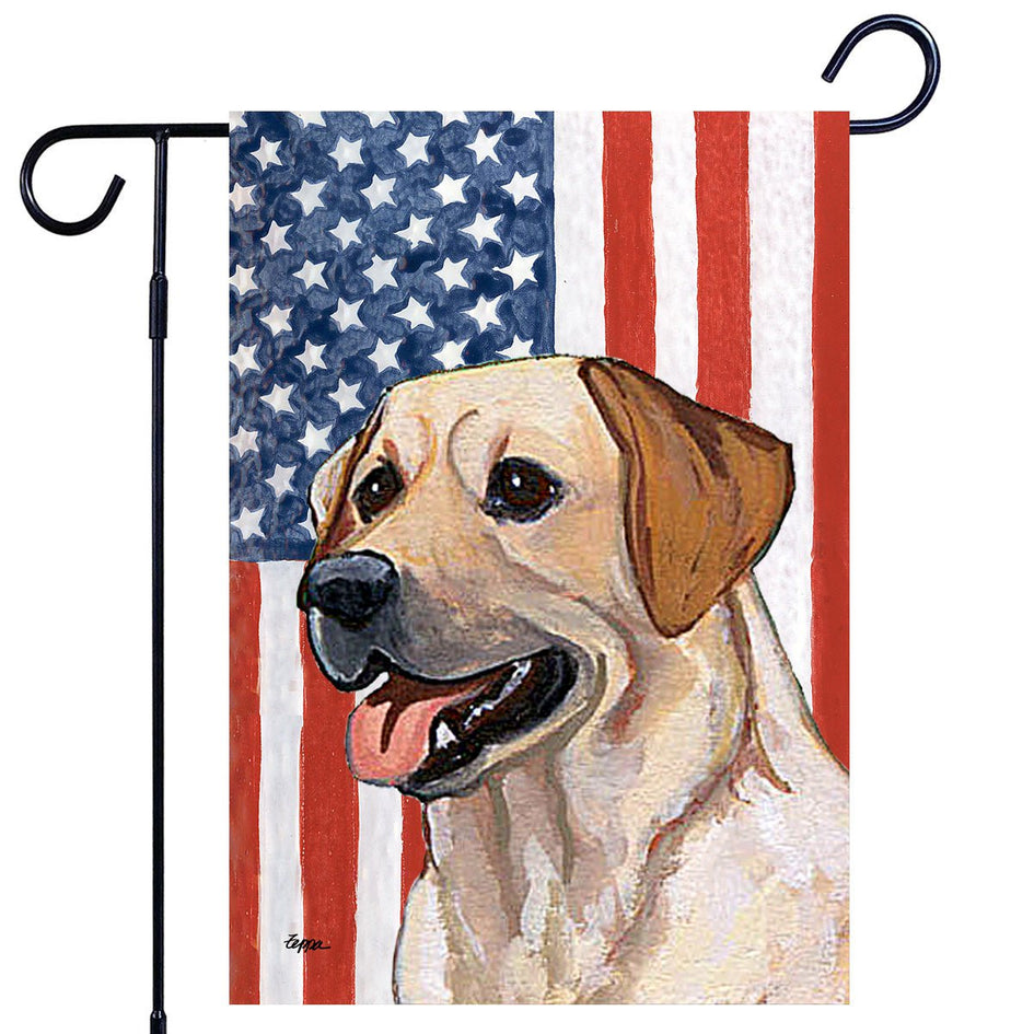 Labrador Retriever Americana Garden Flag
