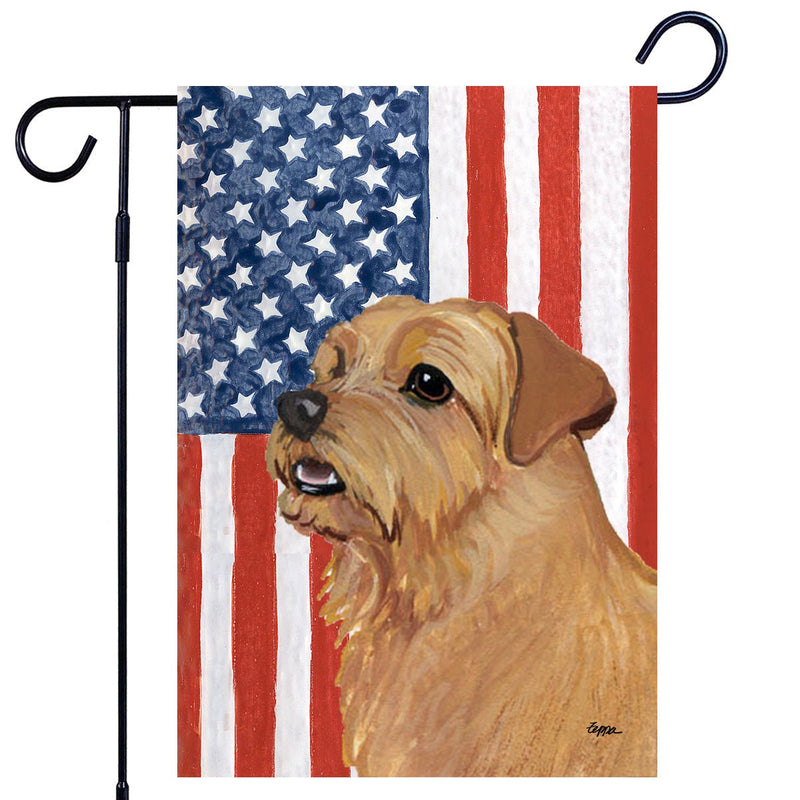 Norfolk Terrier Americana Garden Flag