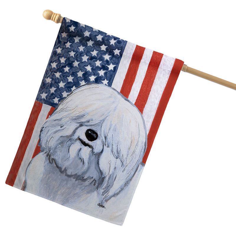 Coton de Tulear Americana House Flag