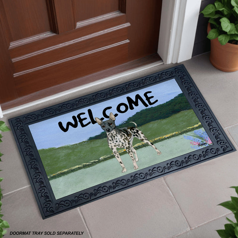 American Hairless Terrier Welcome Mat