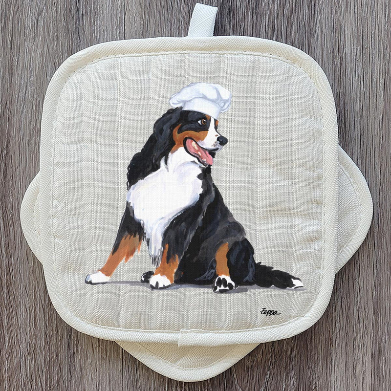 Bernese Mountain Dog Pot Holder Set