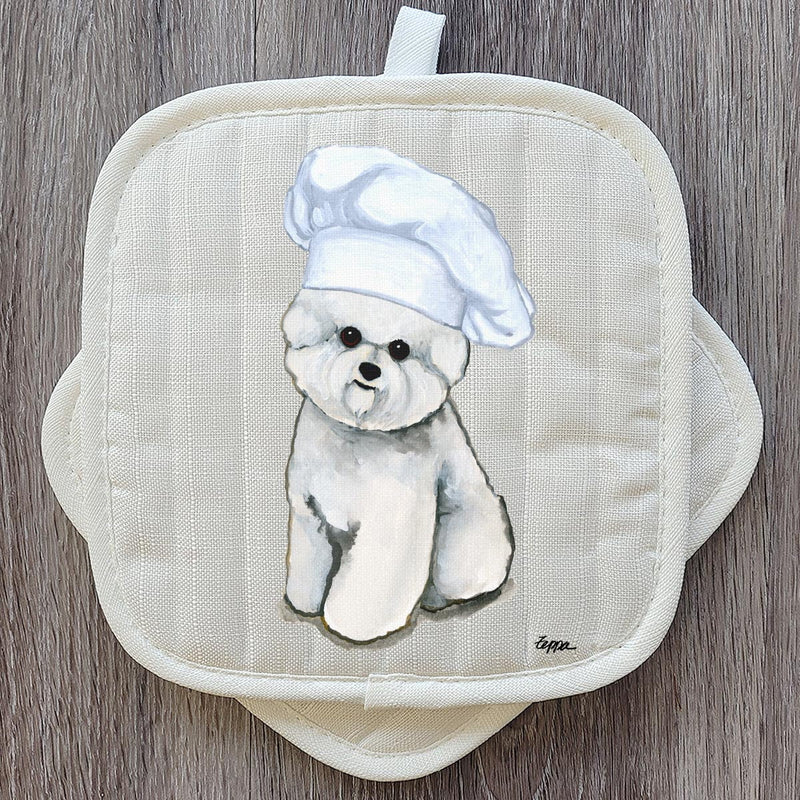 Bichon Frise Pot Holder Set