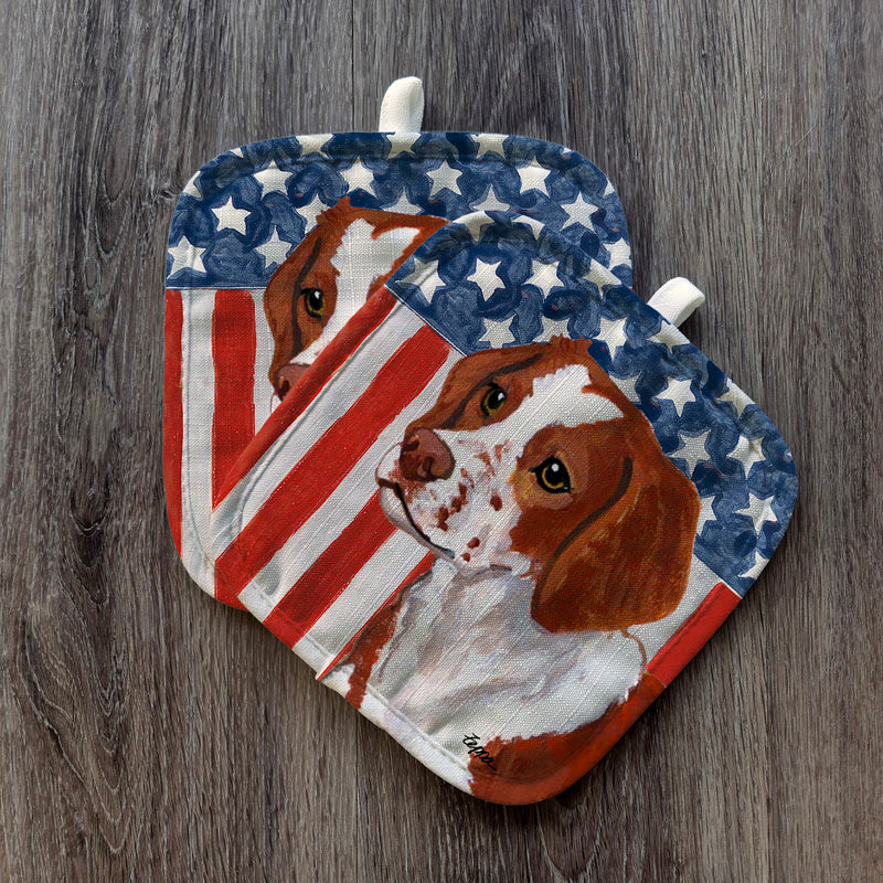 Brittany Americana Pot Holder Set