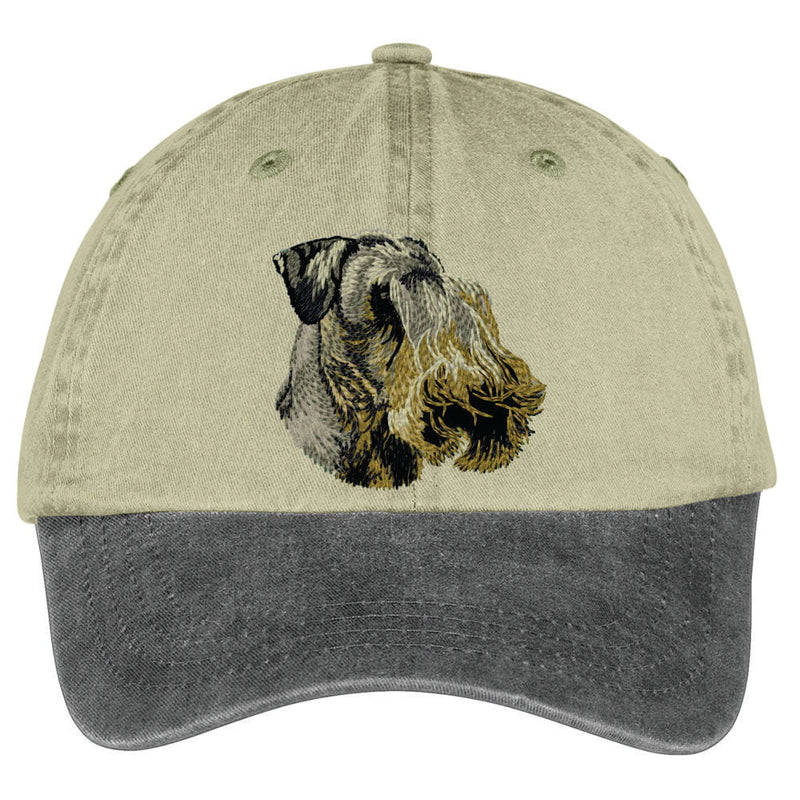 Cesky Terrier Embroidered Two Tone Baseball Cap