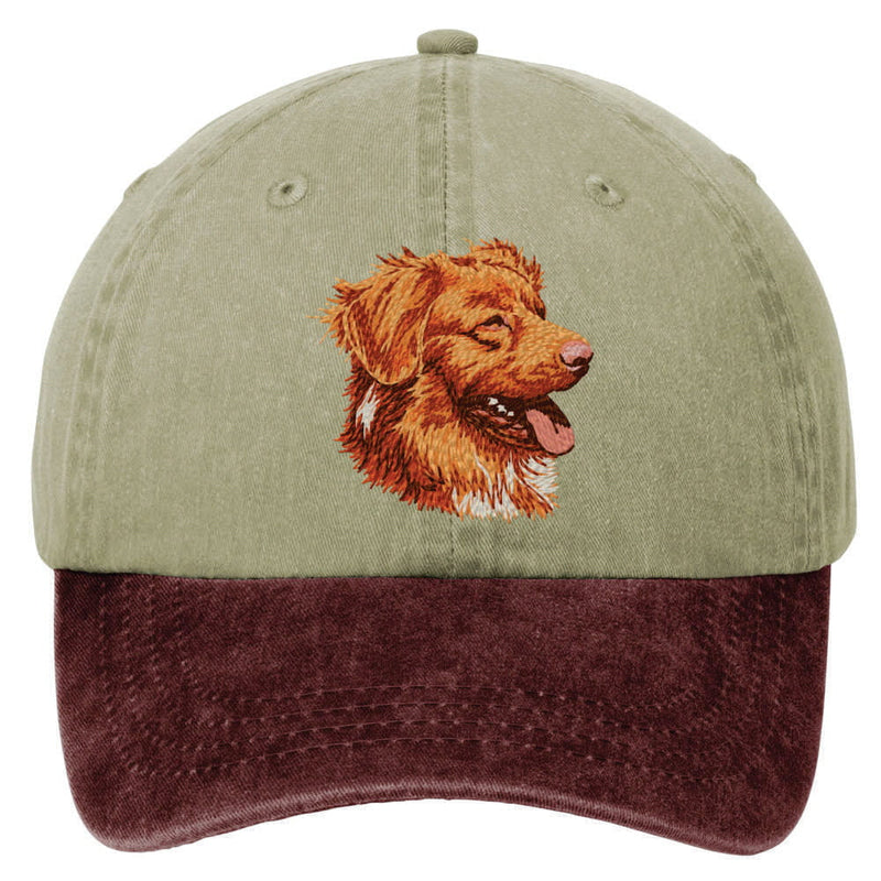 Nova Scotia Duck Tolling Retriever Embroidered Two Tone Baseball Cap