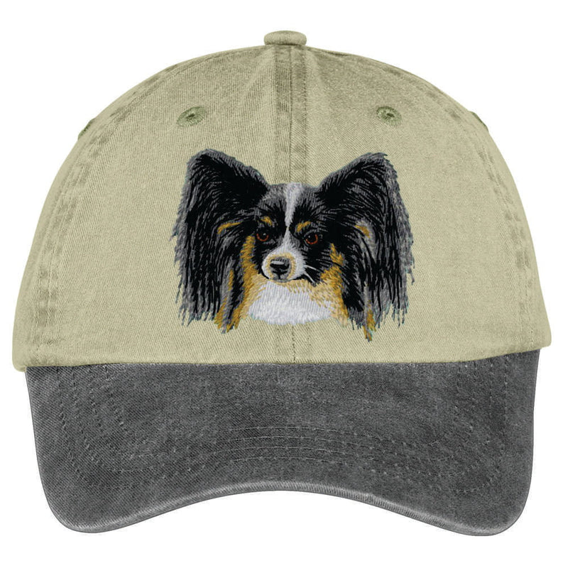 Papillon Embroidered Two Tone Baseball Cap