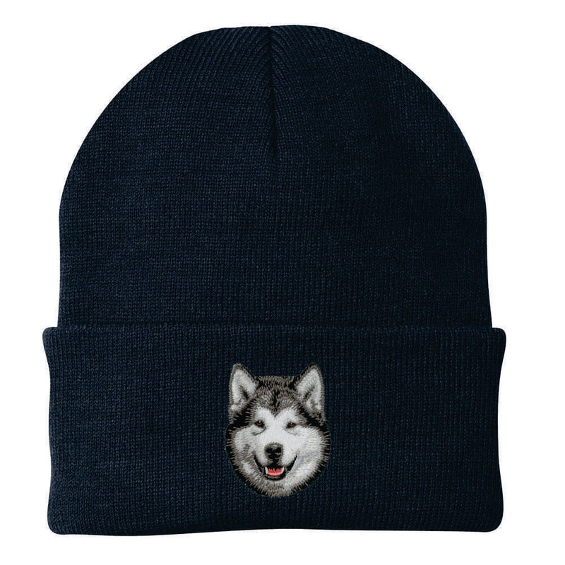 Alaskan Malamute Embroidered Beanie