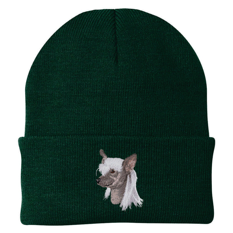 Chinese Crested Embroidered Beanie