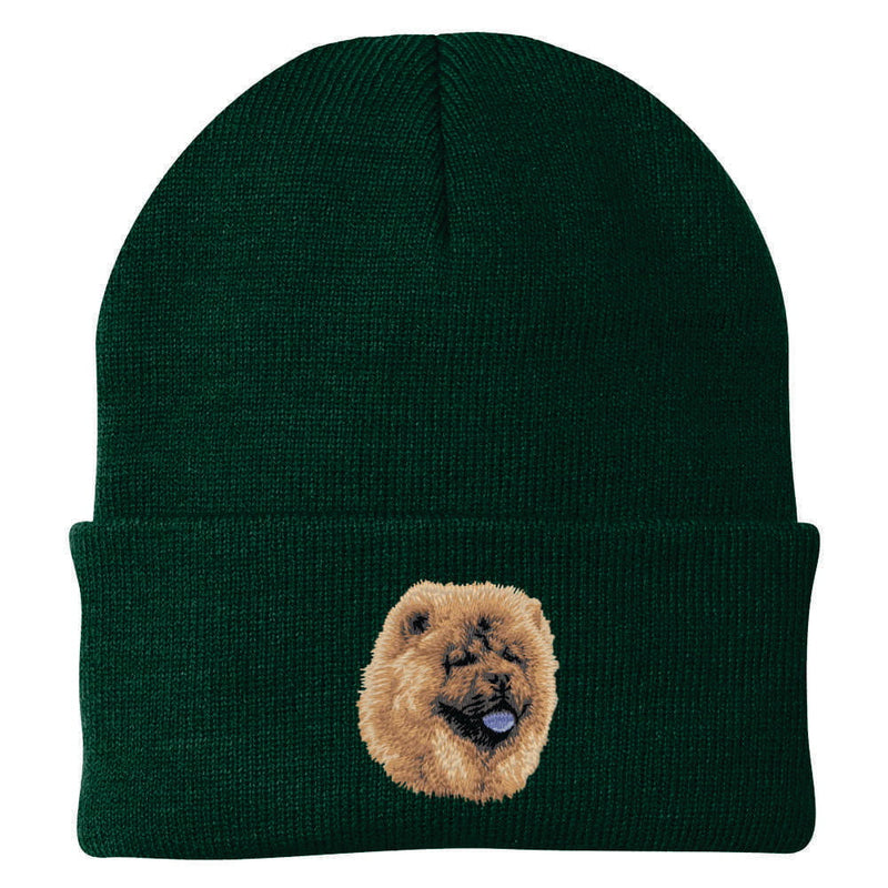 Chow Chow Embroidered Beanie