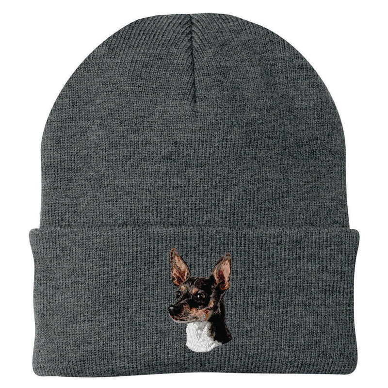 Rat Terrier Embroidered Beanie