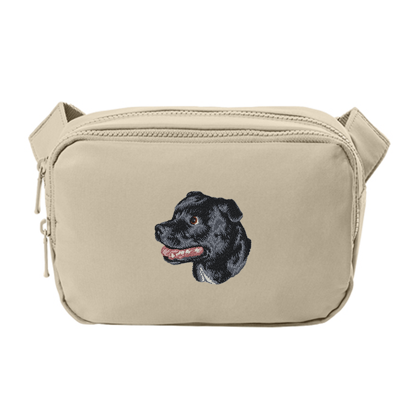 Staffordshire Bull Terrier Embroidered Crossbody Bag