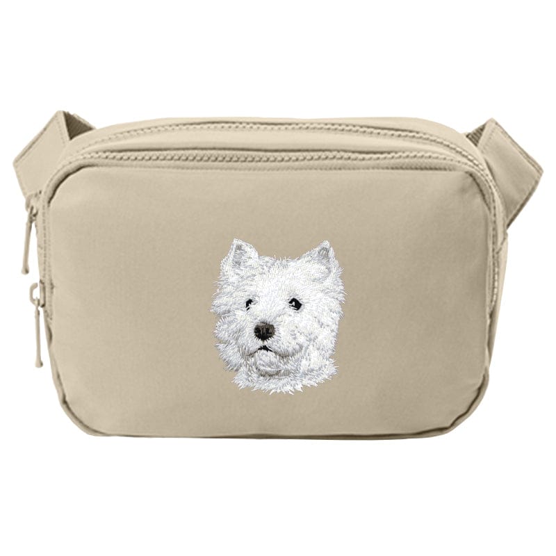 West Highland White Terrier Embroidered Crossbody Bag