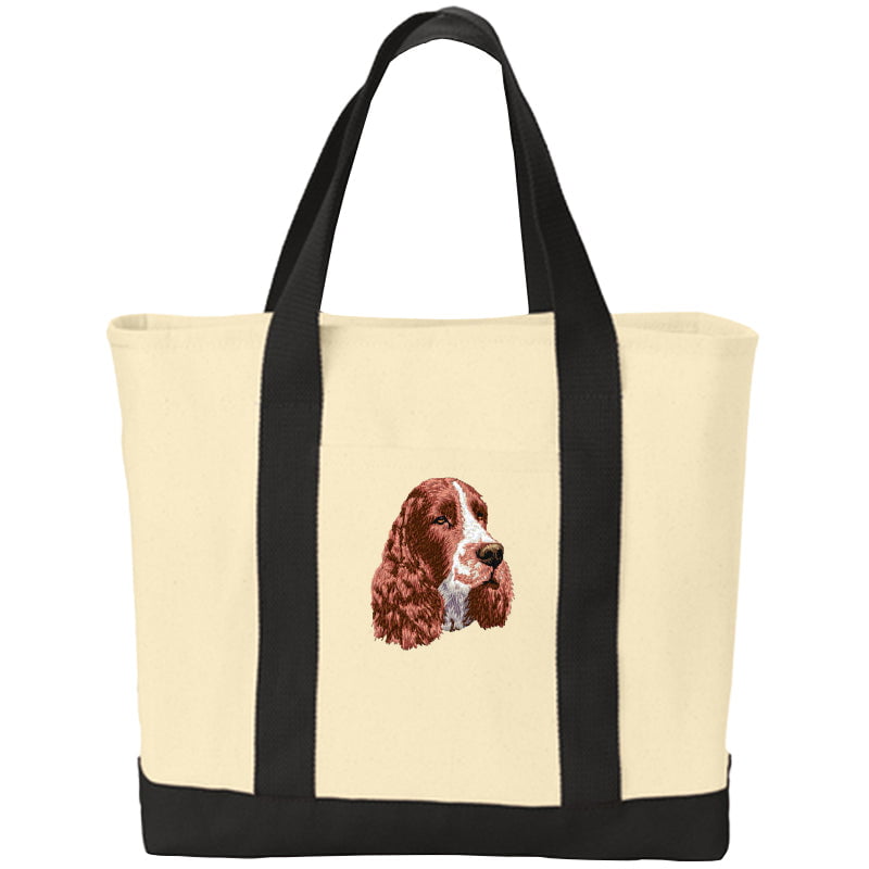 English Springer Spaniel Embroidered Tote