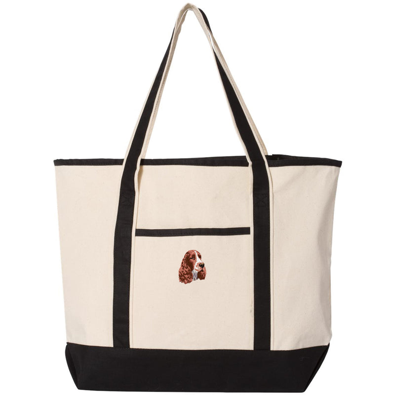 English Springer Spaniel Embroidered Tote