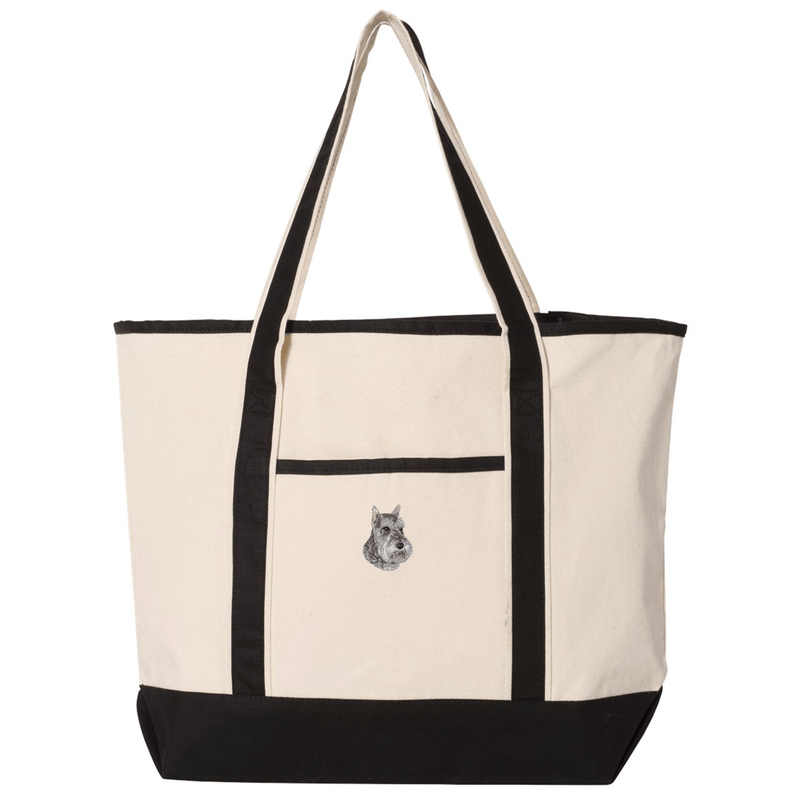 Schnauzer Embroidered Tote