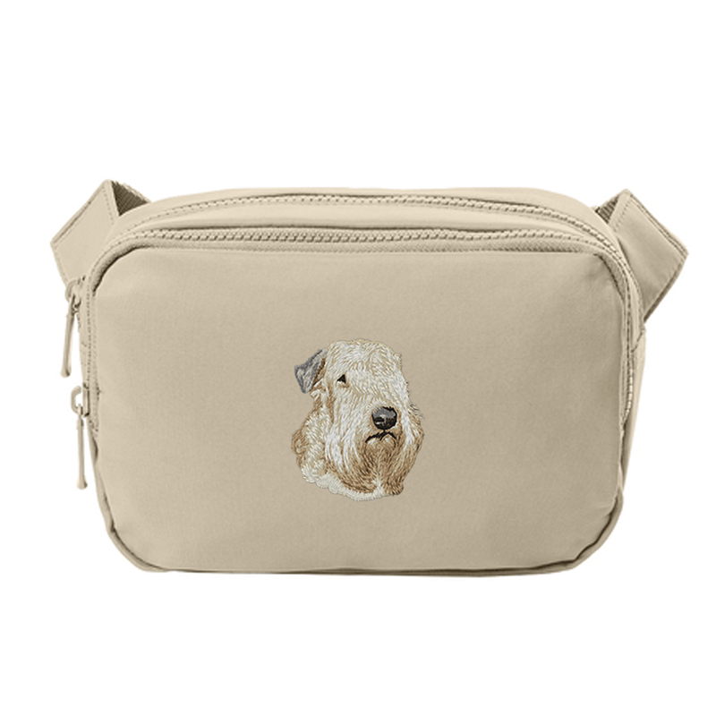 Soft Coated Wheaten Terrier Embroidered Crossbody Bag