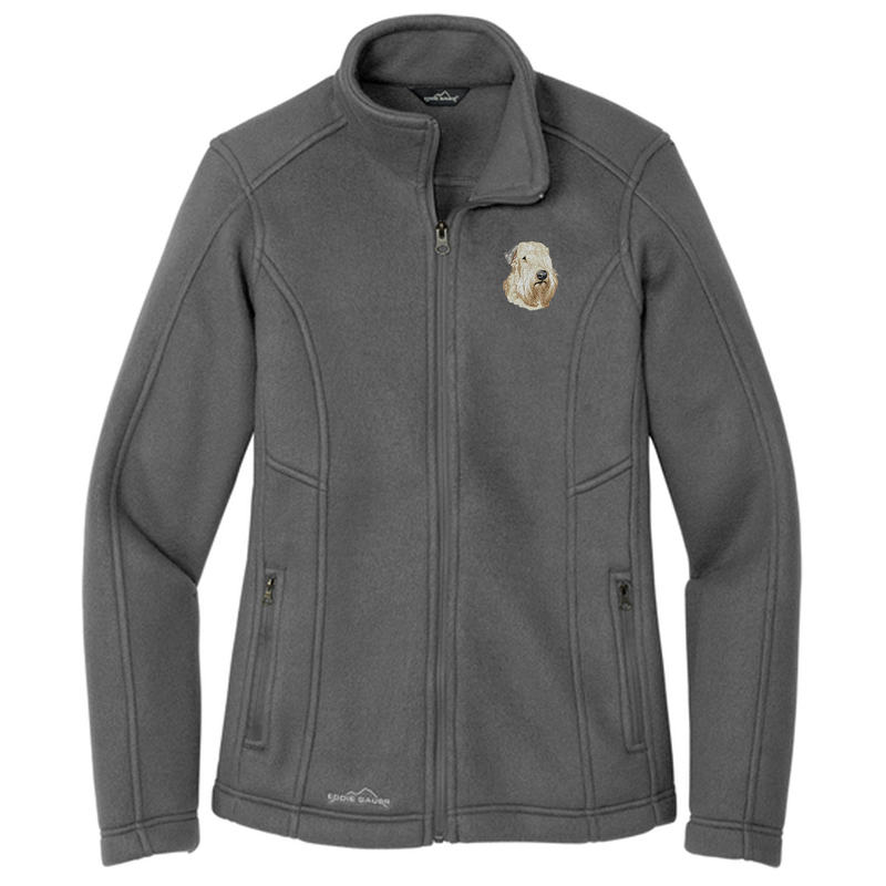 Soft Coated Wheaten Terrier Embroidered Women's Fleece Jacket