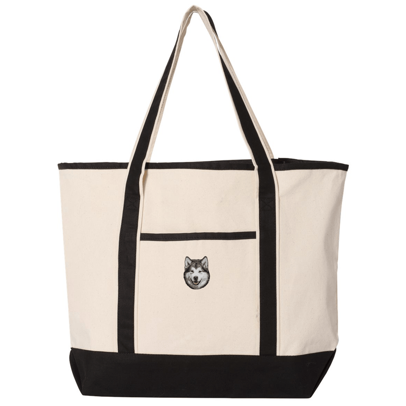 Alaskan Malamute Embroidered Tote
