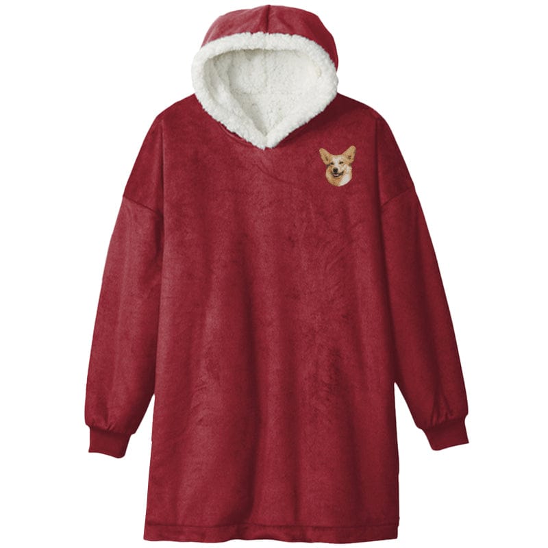 Pembroke Welsh Corgi Embroidered Wearable Blanket