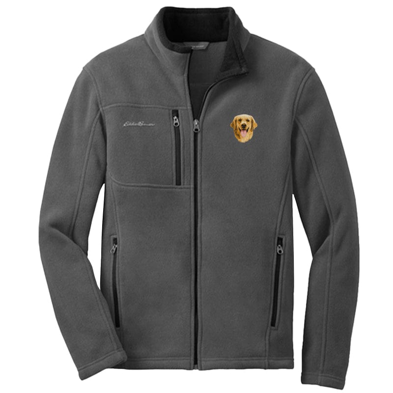 Golden Retriever Embroidered Men's Fleece Jacket