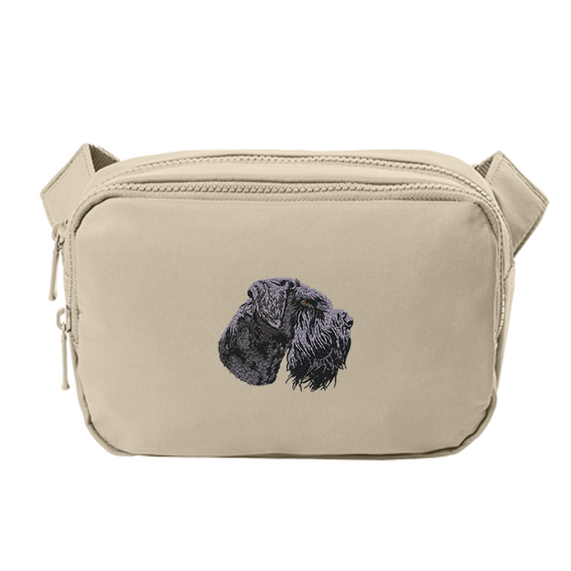 Giant Schnauzer Embroidered Crossbody Bag
