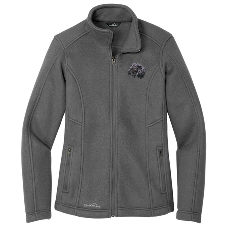 Giant Schnauzer Embroidered Women's Fleece Jacket