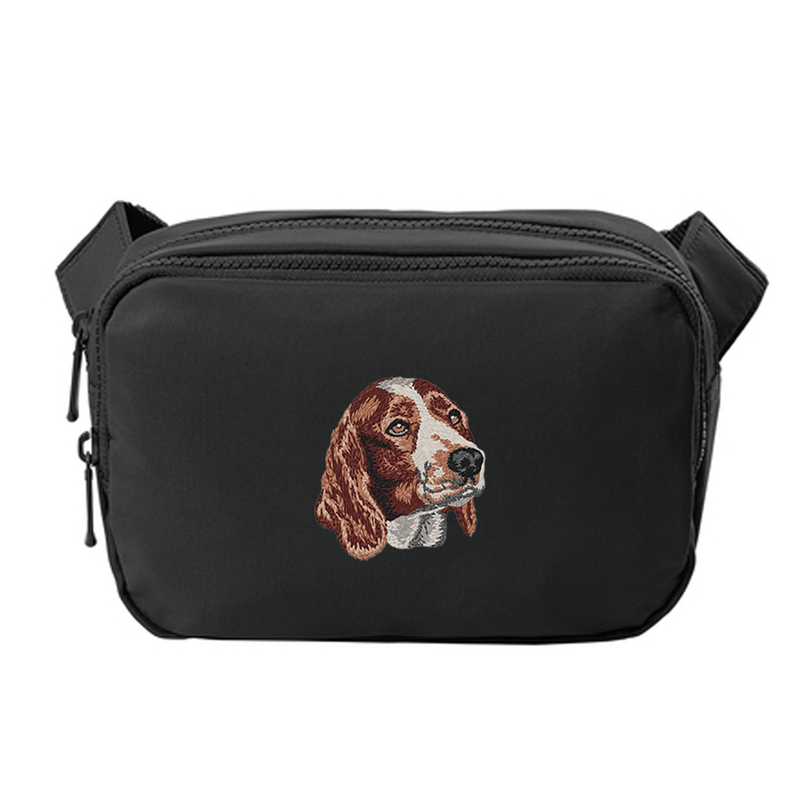 Welsh Springer Spaniel Embroidered Crossbody Bag