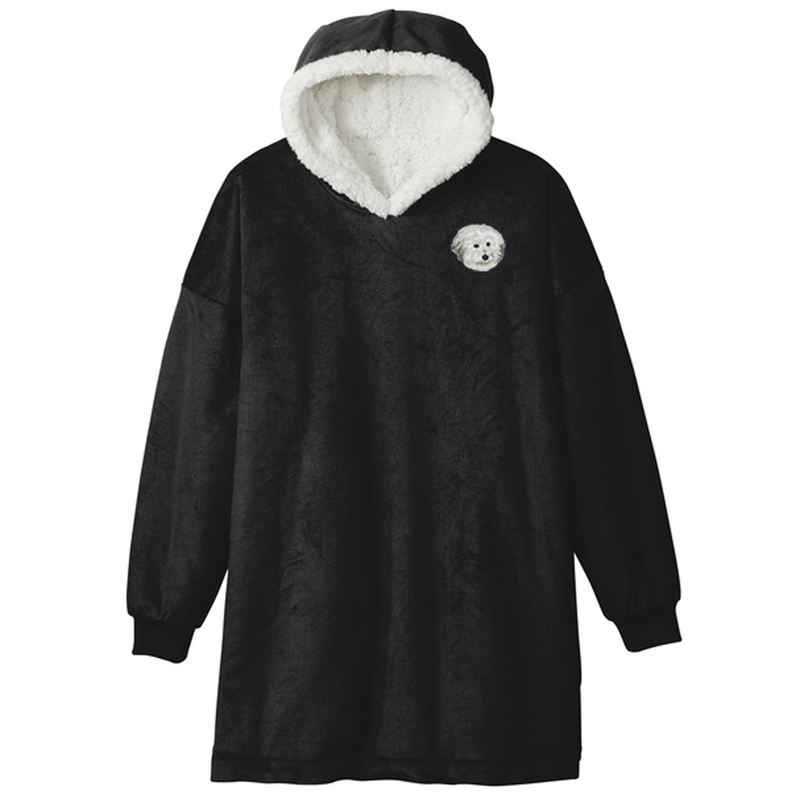 Coton de Tulear Embroidered Wearable Blanket