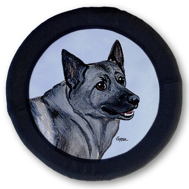 Norwegian Elkhound FOTOFRISBY Flying Dog Disc Toy