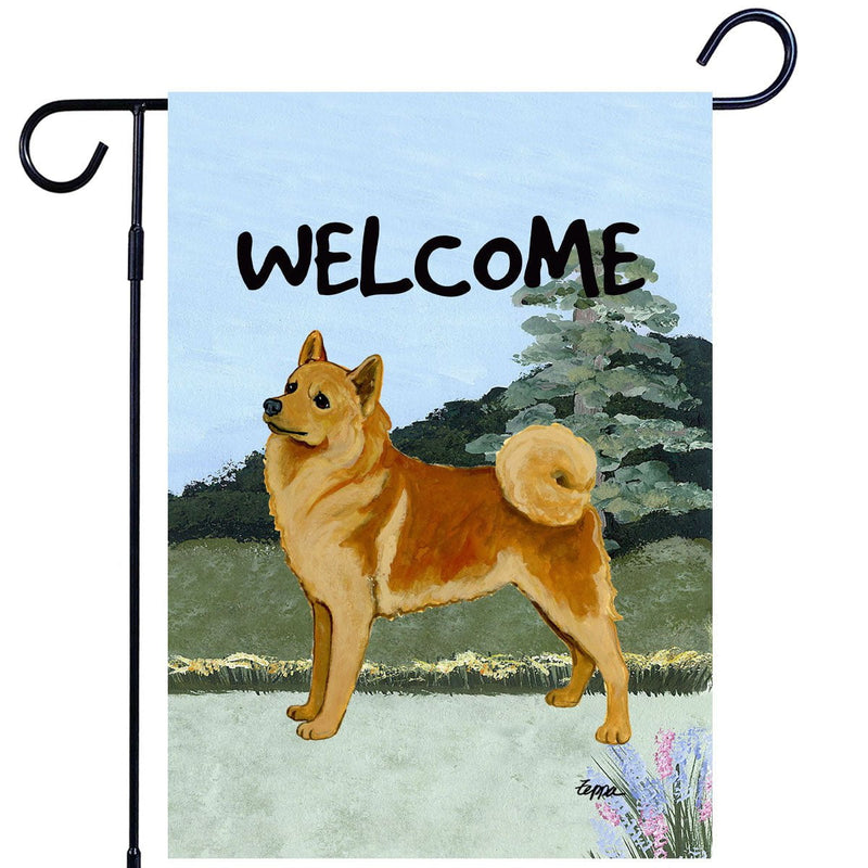Finnish Spitz Garden Flag