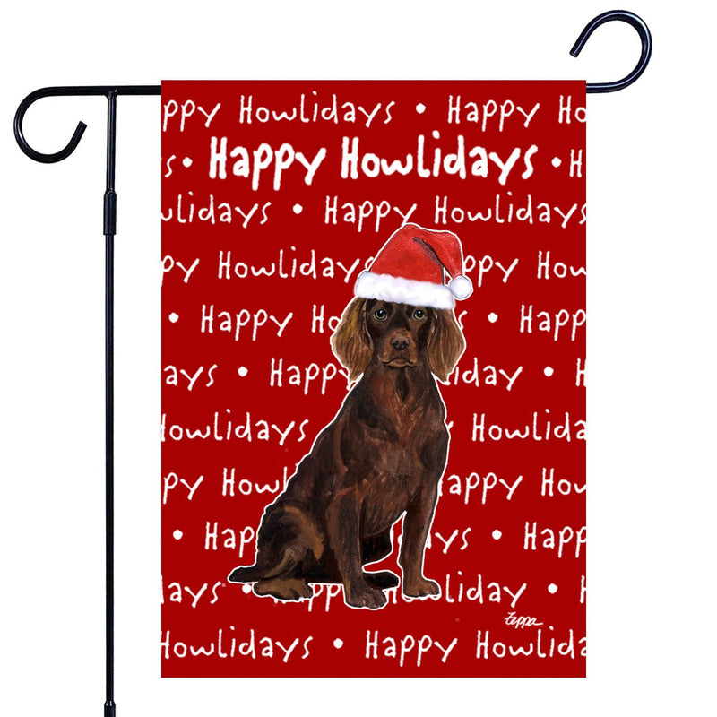Boykin Spaniel Happy Howliday's Garden Flag