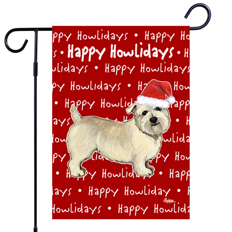 Glen of Imaal Terrier Happy Howliday's Garden Flag