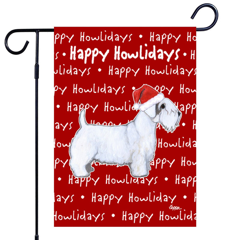 Sealyham Terrier Happy Howliday's Garden Flag