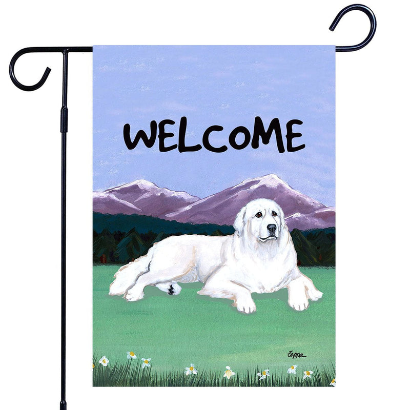 Great Pyrenees Garden Flag