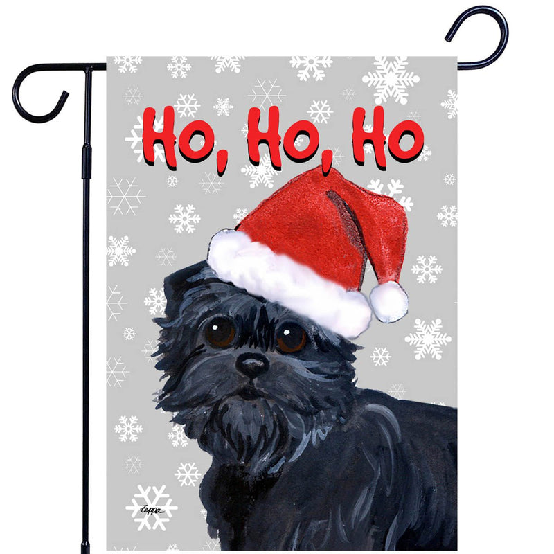 Affenpinscher Ho Ho Ho Holidays Garden Flag